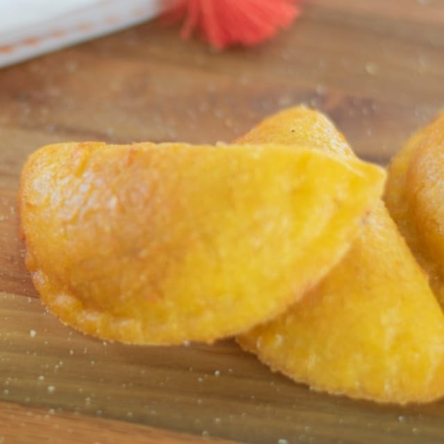 Chicken, Plantains & Mozzarella Empanada.