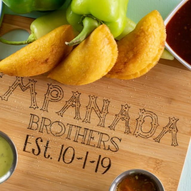 Corn Salsa & Yellow Rice Empanada (Vegan).